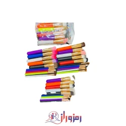 ست براش آرایشی مدل رنگین کمان پک 10 عددی